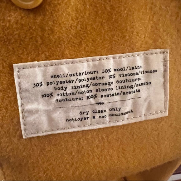 Anthropologie Cropped Wool Peacoat - Picture 6 of 16